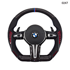 Рязан волан с червен и черен карбон за BMW F серия 1 3 4 X1 X3 X4 X5 X6 М спорт – 0247